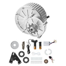 450W Electric Brushed DC Motor Kit - 36V 3000rpm Motor with Upgraded Speed Controller and Twistgrip Throttle Kit for Go Karts E-Bike Motorcycle S