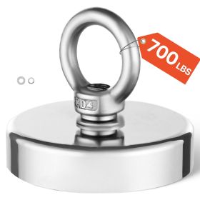 Fishing Magnet, 700 LBS/318 Kg Pulling Force Super Strong Neodymium Fishing Magnet (Default: Default)